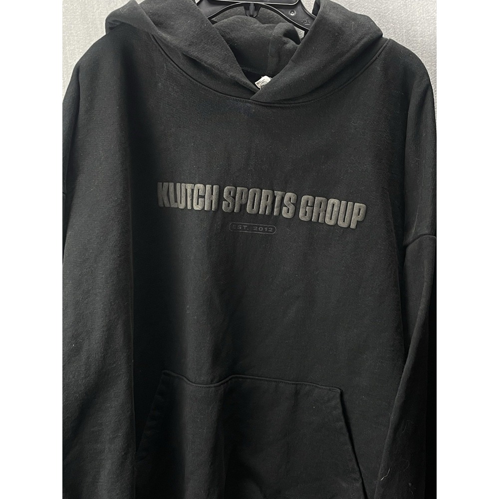 Klutch Sports Group Hoodie3XL Heavyweight Made USA Fleece Sweatshirt Rich